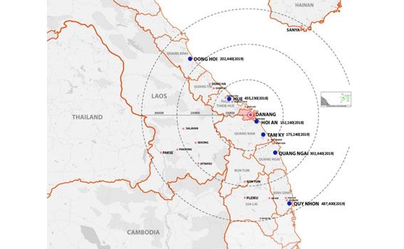 Các Nút đô Thị Trong Bán Kính 300 Km Quanh Đà Nẵng