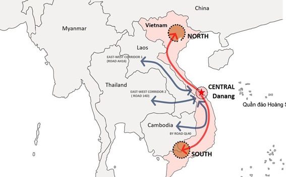 Vị Trí Thành Phố Đà Nẵng Tại Việt Nam Và Các Quốc Gia Lân Cận